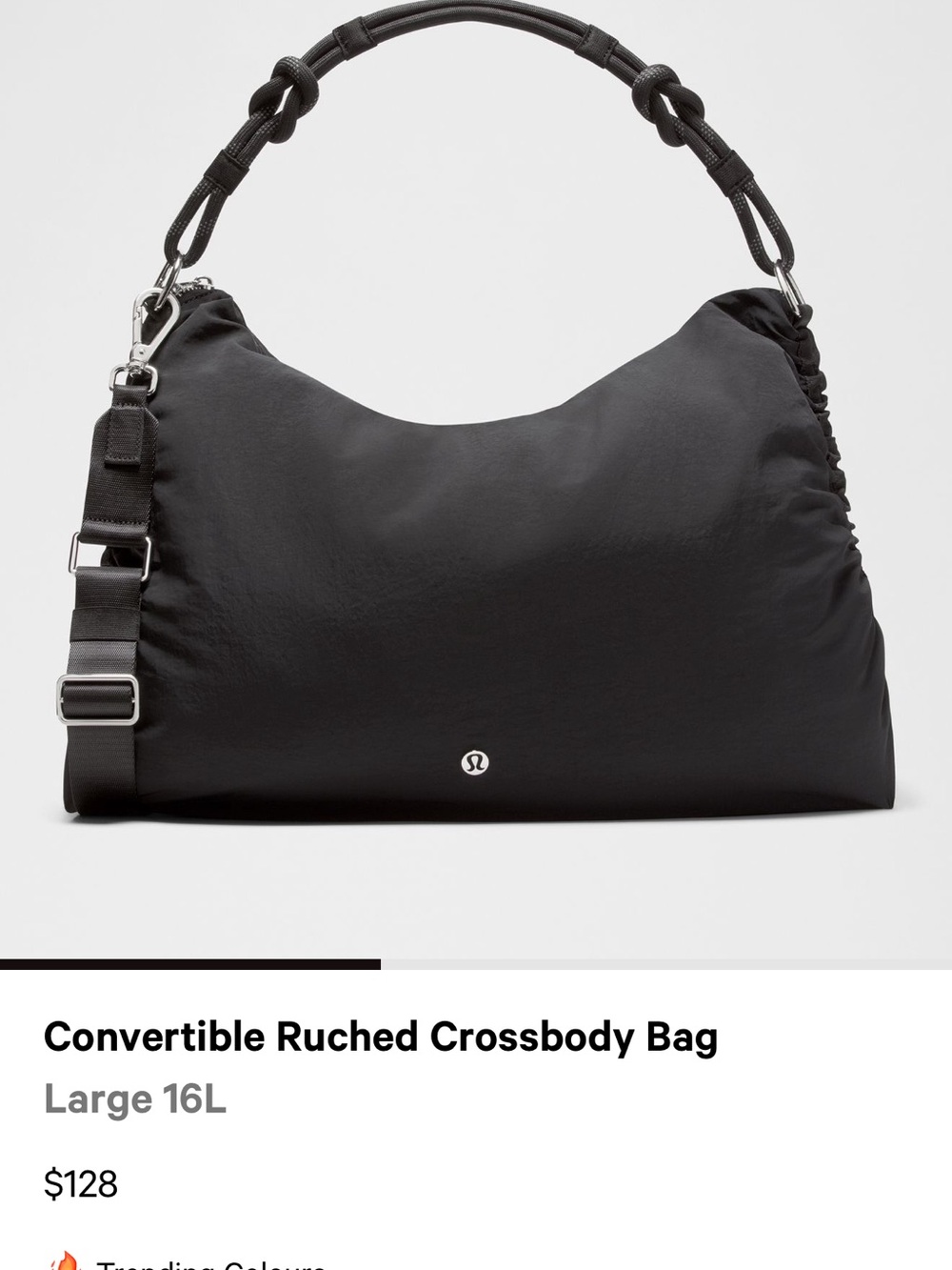 Lululemon Ruched Convertable Tote 16 L - Picture 2 of 9